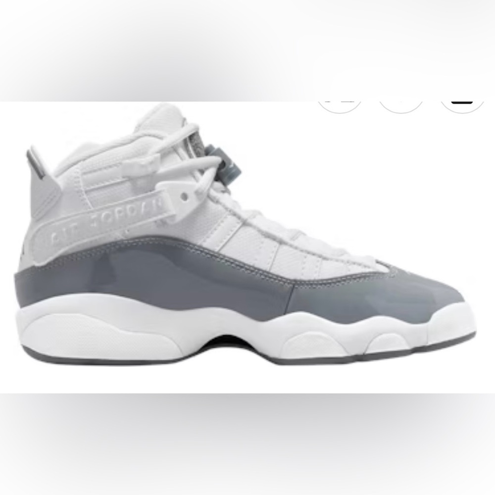 Air Jordan Gray and White Sneakers